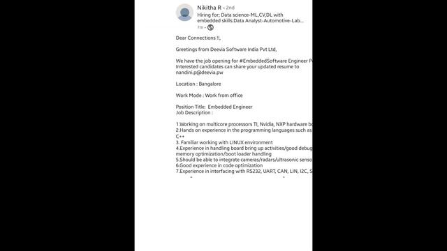 Daily job updates Fresher & Experience|| Java || SAP || Phyton || .net || Testing || Devops|| смотреть онлайн