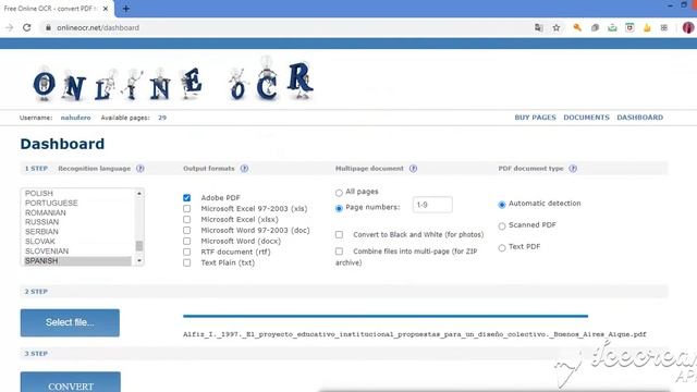 Pasar un archivo escaneado a un archivo en PDF смотреть онлайн