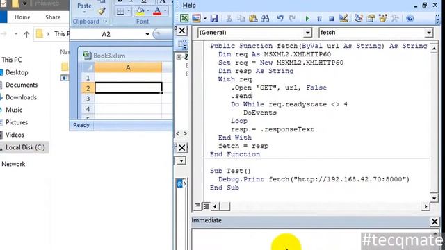⚡ Excel VBA? Fetch Data From HTTP URL #tecqmate смотреть онлайн