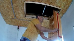 УСТАНОВКА ЧЕРДАЧНОЙ ЛЕСТНИЦЫ ПОД НАТЯЖНОЙ ПОТОЛОК СВОИМИ РУКАМИ