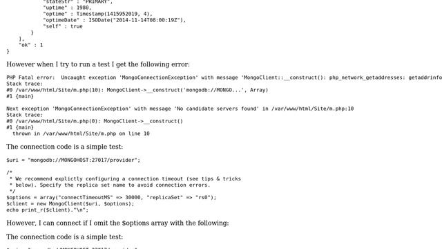 Databases: MongoDB Replica Set Can't be connected To смотреть онлайн