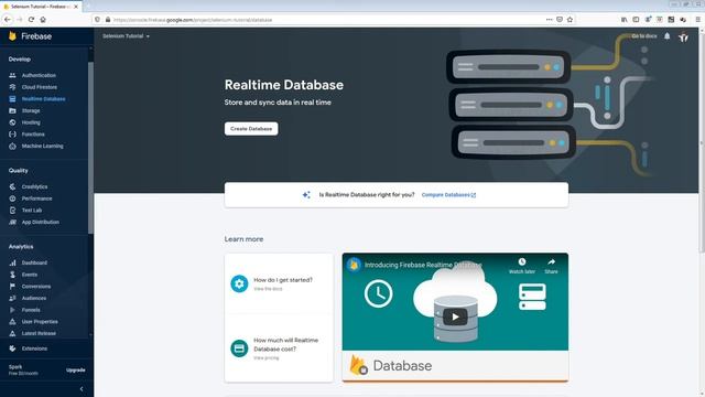 Firebase Database setup | Selenium Firebase Tutorial Part 1 смотреть онлайн