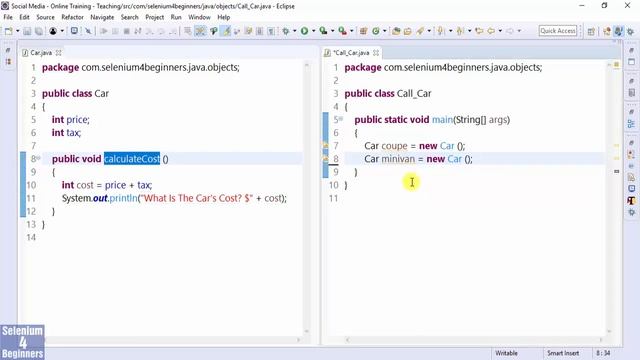 ✔ Relationship Between Java’s Classes, Objects, and Methods | (Video 13) смотреть онлайн