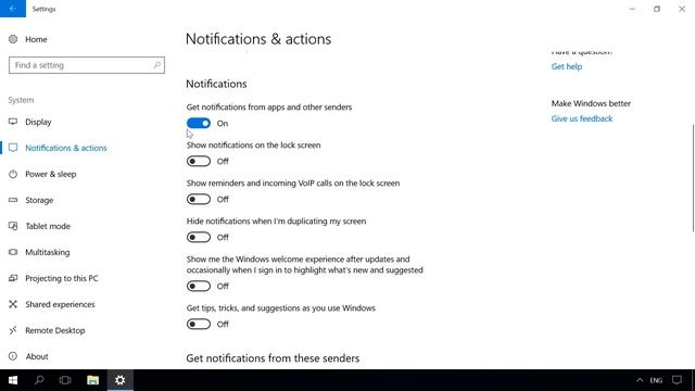 How To Enable Or Disable Notifications In Windows 10 Action Center ????