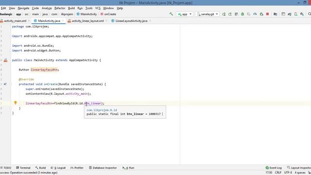 Android Studio Dersleri 2021 Ders 8: Buttona Tıkladığında Yeni Sayfaya Gitme смотреть онлайн
