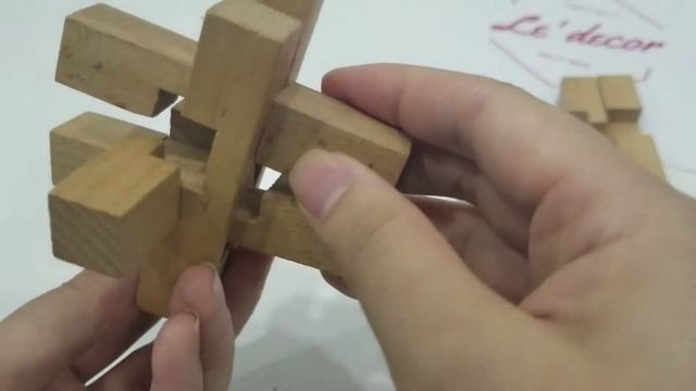 Khóa 2x3x4 - wooden puzzle - 9 pieces смотреть онлайн