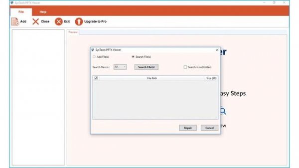 SysTools PPTX Viewer | View Damaged / Corrupt PPTX Files