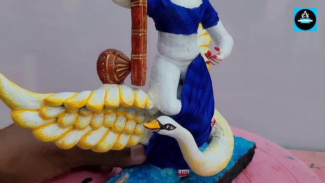 सरस्वती माँ की मूर्ति को Colour और Decorate करना सिखे/How to paint Maa saraswati idol смотреть онлайн