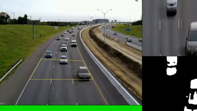 Python Opecv Counting Cars from traffic Video смотреть онлайн