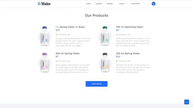 Water Multipage HTML5 Website Template by RockThemes - 53779 смотреть онлайн