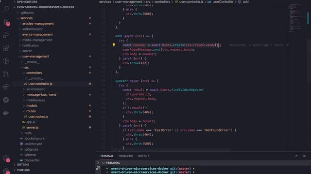 Microservices Event Driven Design Demo with Rabbit MQ & Docker Compose #18 смотреть онлайн