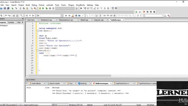 7 C++ Switch Case Statement #1 смотреть онлайн