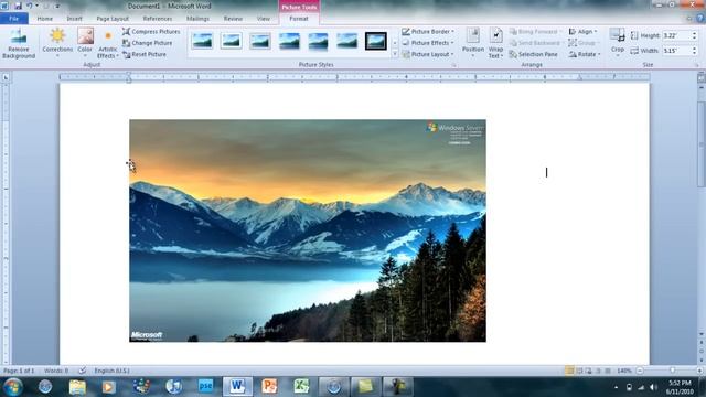 How to move pictures in Microsoft Word 2007-2010 смотреть онлайн