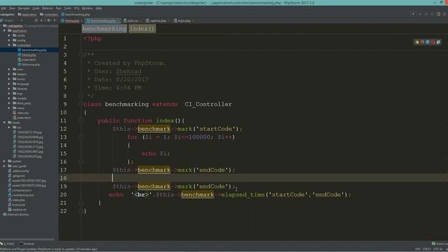 Benchmarking library in codeigniter смотреть онлайн