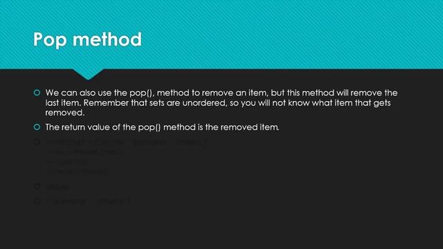 #21 Sets in Python (Part 2)|Pop, Clear and Del Method| Joining two sets| Complete Python Course 202 смотреть онлайн
