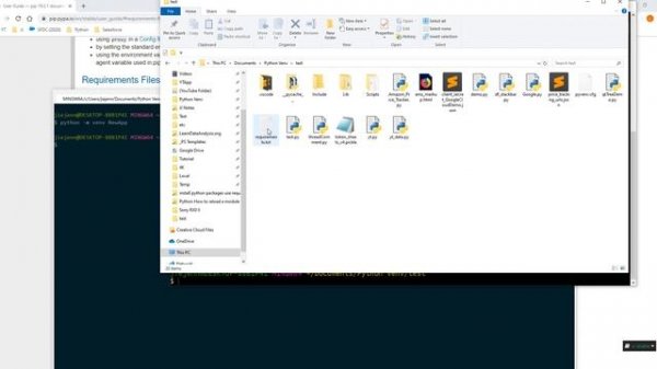 Python Tutorial | Install Python Libraries using Requiremets File (Requirements.txt)