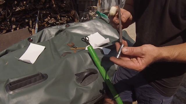 Модернизация старых  уключин для резиновой лодки