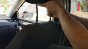 Как снять подголовник Шкода Октавия