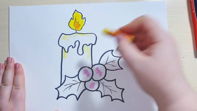 Как нарисовать рисунок на тему "Новый год"? Новогодний рисунок для детей. Урок рисования смотреть онлайн