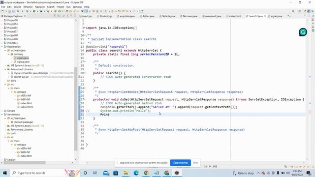 Servlet Page introduction and also Uploading the Apache Tomcat Server смотреть онлайн