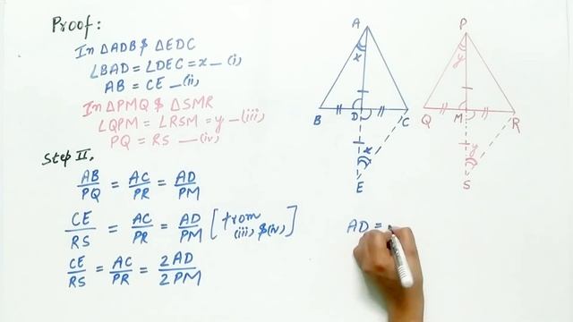 Sides AB and AC and median AD of a triangle ABC | Exercise 6.3 Q14 (Important) смотреть онлайн