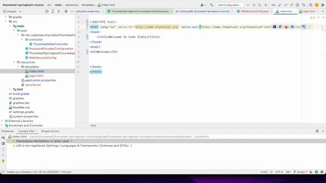 Spring Boot and Thymeleaf #8 Spring Security with Thymeleaf смотреть онлайн