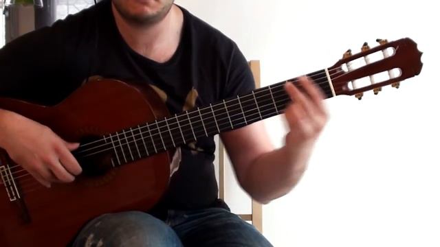 Siciliano (Bach) played on classical guitar смотреть онлайн