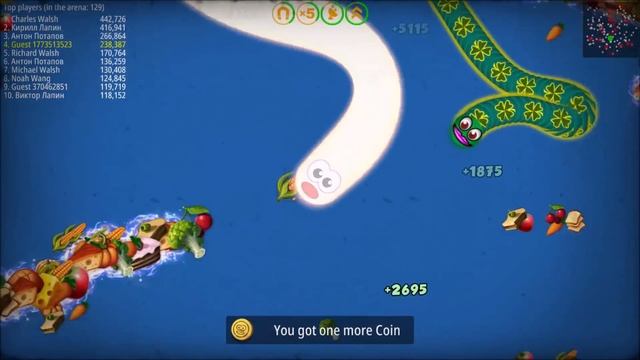 WORMSZONE.IO TOP 001 PRO SLITHER SNAKE 1,300,000+ SCORE l Epic Worms Zone Moments смотреть онлайн