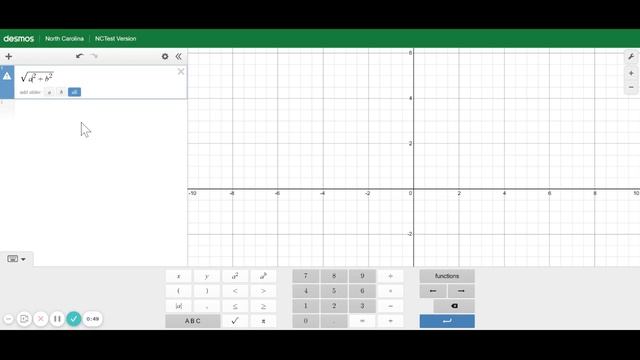 Desmos Graphing Calculator - Finding the Hypotenuse (Pythagorean Theorem) смотреть онлайн