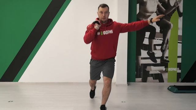 Выпад назад с гирей смотреть онлайн