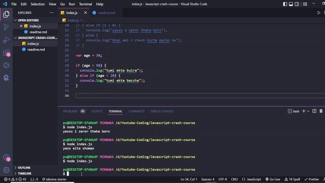Complete Javascript Crash Course Bangla Part 1- Programming Hero смотреть онлайн