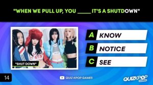 Квиз : угадай недостающее слово в тексте к-поп песни