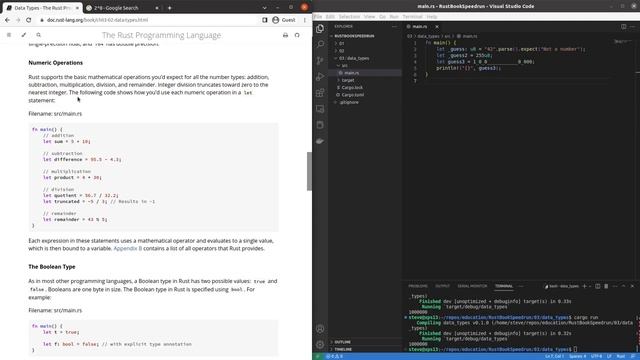 3.2 Data Types | Rust Book Speedrun 3 смотреть онлайн