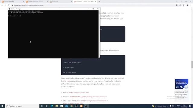 Install Laravel 9 with XAMPP on Windows смотреть онлайн