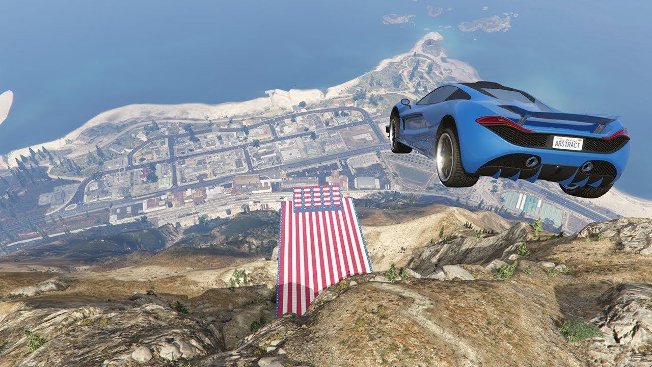 Прыжки с трамплина в GTA CR смотреть онлайн