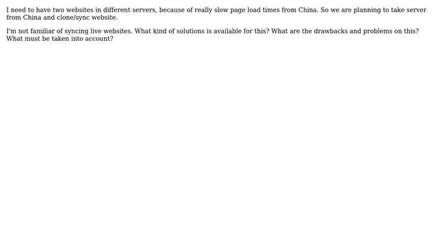 Wordpress: Two live WP websites - how to sync? смотреть онлайн