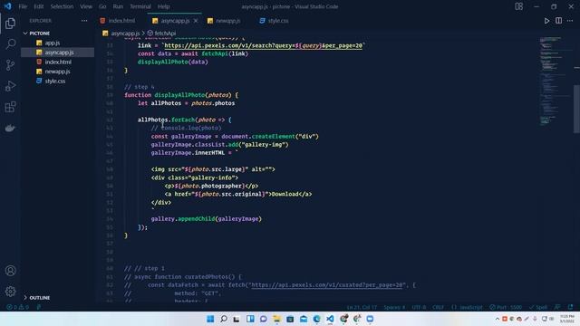 Create Image Downloader website by Javascript Part 2 | Async & Await Refactoring -Creative FrontEnd смотреть онлайн