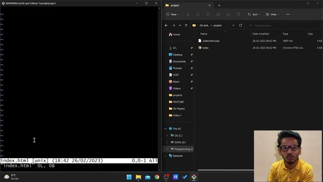 Basic Bash Commands for Git Bash - #4 GitHub & Git Tutorial in Hindi! смотреть онлайн