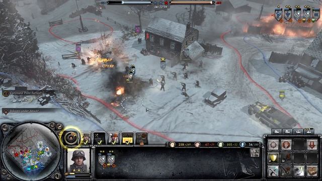 Company Of Heroes 2 : The Western Front Armies Multiplayer Gameplay - Calm yourselves Pioneers смотреть онлайн