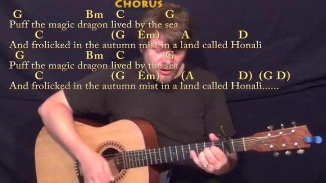 Puff the Magic Dragon (Peter, Paul & Mary) Strum Guitar Cover Lesson with Chords/Lyrics - Capo 2nd смотреть онлайн