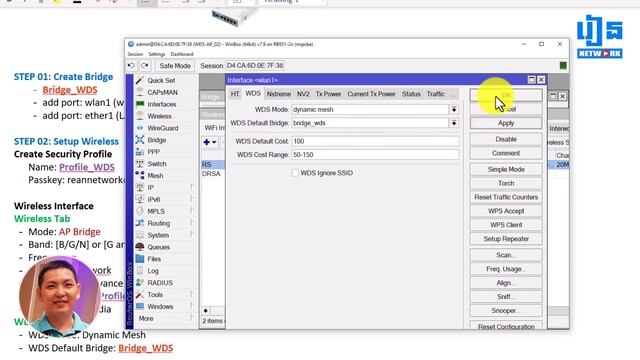 How to Configure MikroTik WDS ROSv7.9 | ReanNetwork смотреть онлайн
