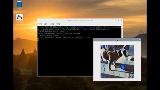 Real time style transfer on Raspberry Pi using TensorFlow Lite смотреть онлайн