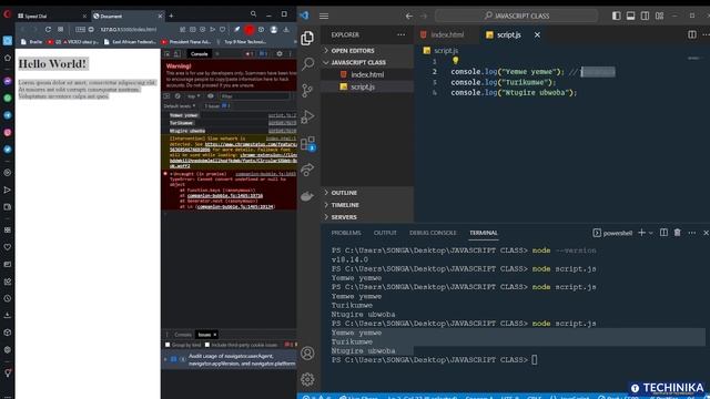 Isomo rya JavaScript [4]: Gukoresha Comments na Semi colon (Mu Kinyarwanda) - Techinika смотреть онлайн