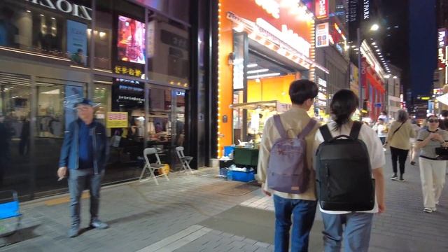 Seoul Walk, Myeongdong Night Market Tour, Best Shopping & Street Food District - 4K Walking Tour смотреть онлайн