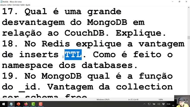 NoSQL160 No Redis explique a vantagem de inserts TTL смотреть онлайн