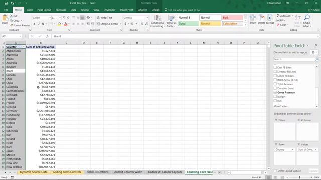 EXCEL PRO TIP: Counting Text Fields with PivotTables смотреть онлайн