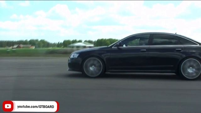 Audi R8 V10 vs 740 HP MTM Audi RS6 V10 BiTurbo смотреть онлайн