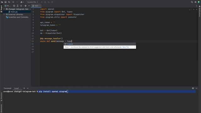 ChatGPT Telegram bot in 5 minutes смотреть онлайн