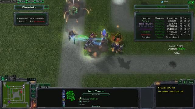 Grass TD - Turret Defense - Starcraft 2 смотреть онлайн