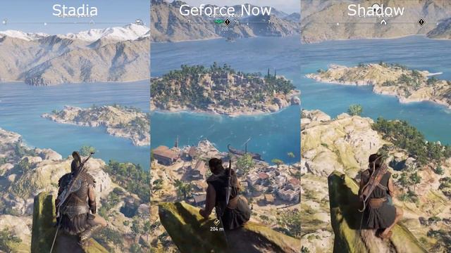 Stadia vs Shadow vs Geforce Now - Quality - Assassin's Creed Odyssey смотреть онлайн